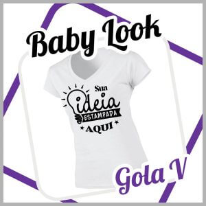 Baby Look Branca – Gola V
