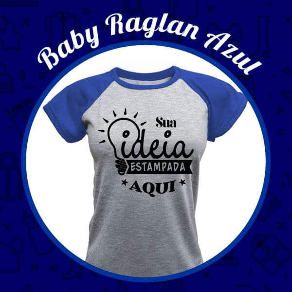 Baby Raglan azul