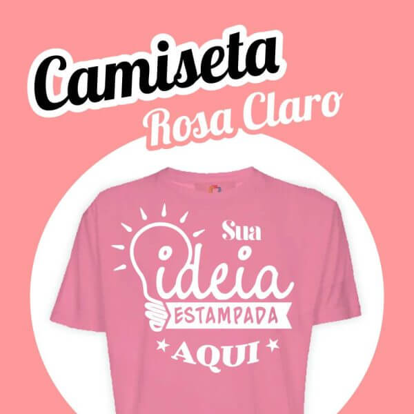 Camiseta Rosa Claro