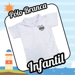 Camiseta POLO BRANCA – Infantil