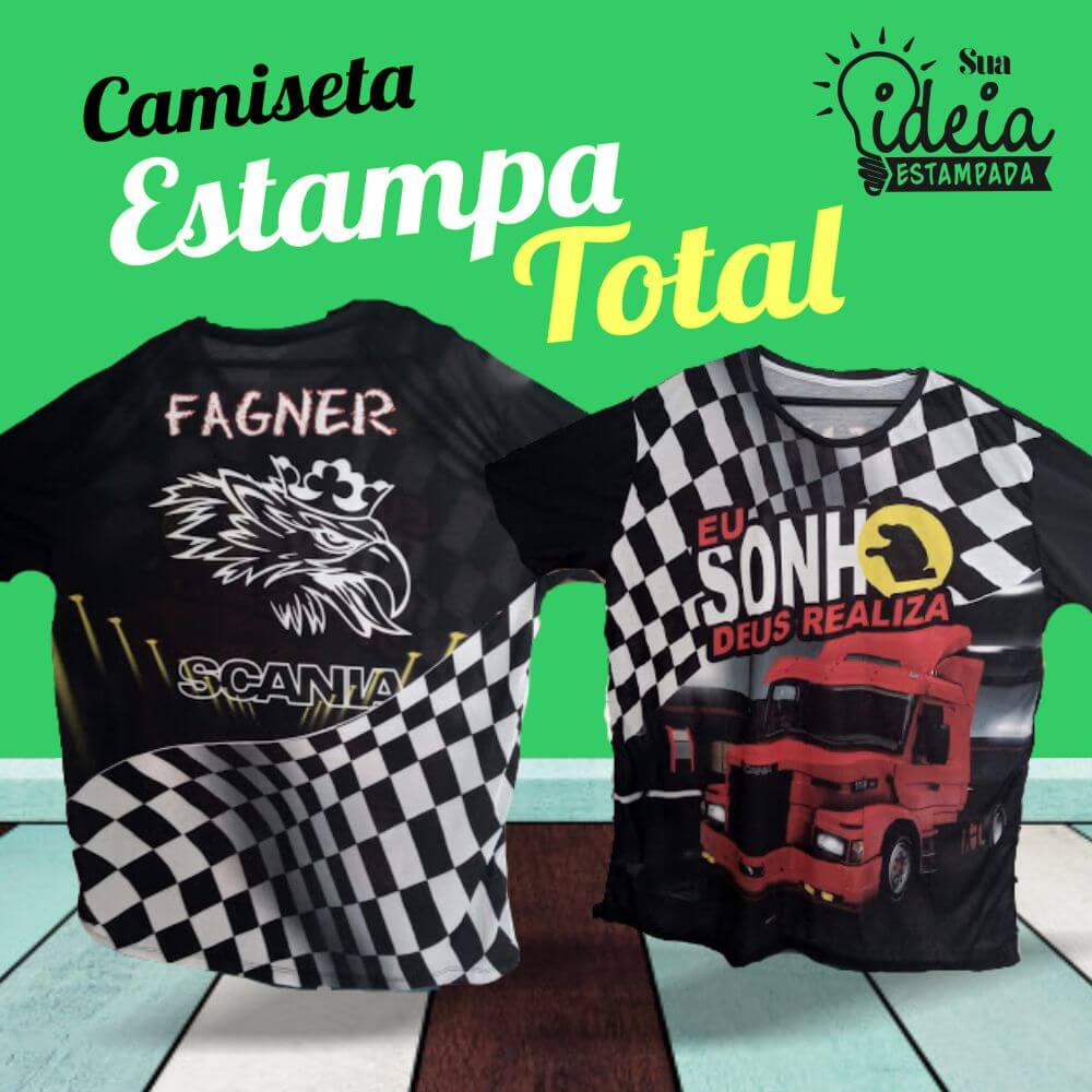 Camiseta sublimação total