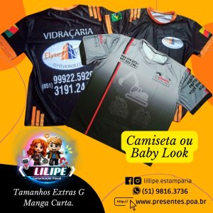 Camiseta ou Baby Look Dry Fit Elastic Extras G
