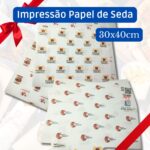 Papel de Seda 30x40cm Personalizado - Monolucido