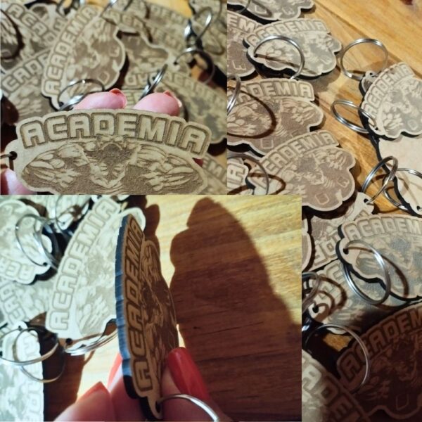 50 Unidades Chaveiro MDF 3mm - Imagem 2