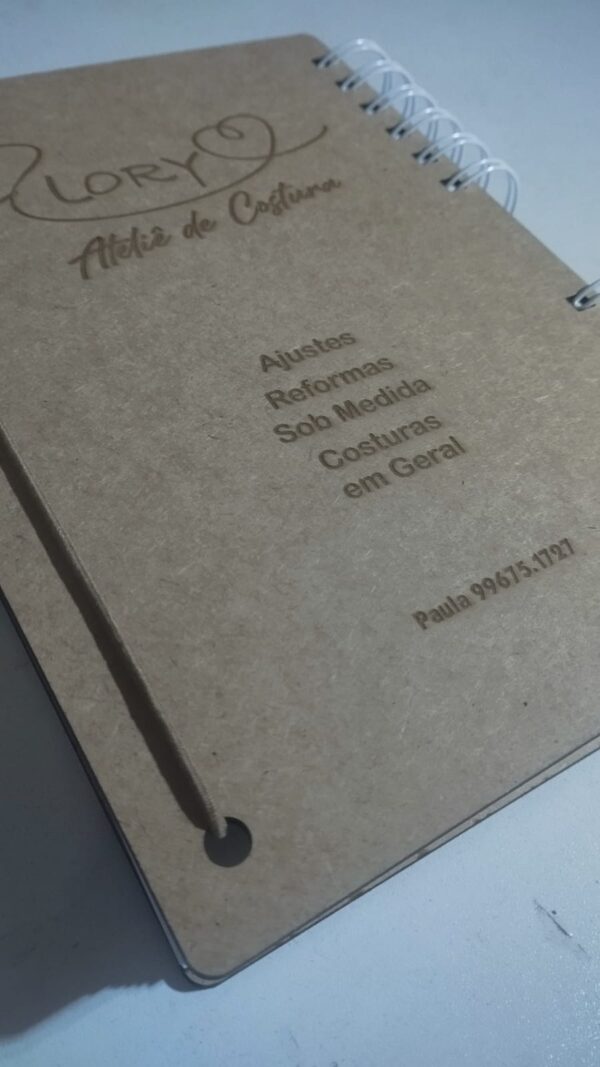 Agenda Permanente com capa em MDF 3mm - Imagem 4