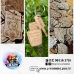 50 Unidades Chaveiro MDF 3mm