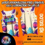 Abadá Personalizado para Carnaval – 100% Customizado em Dry Fit com Proteção UV