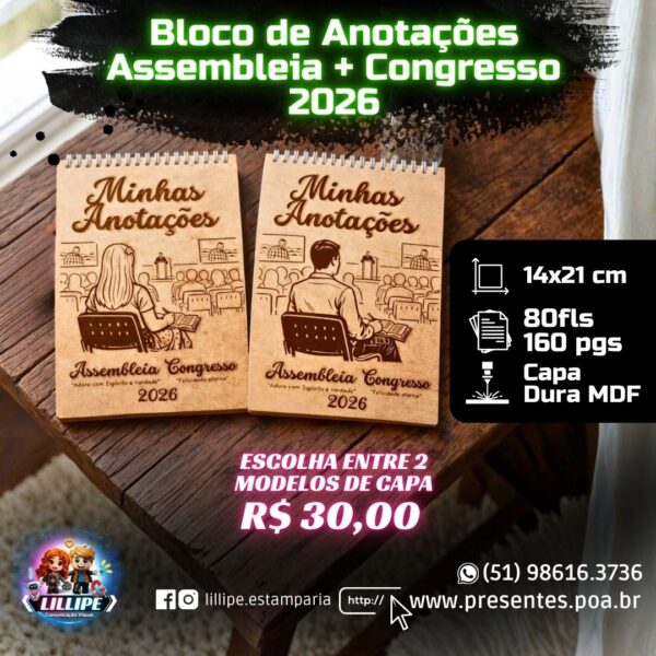Bloco de Anotações Assembleia + Congresso 2026 - Imagem 8